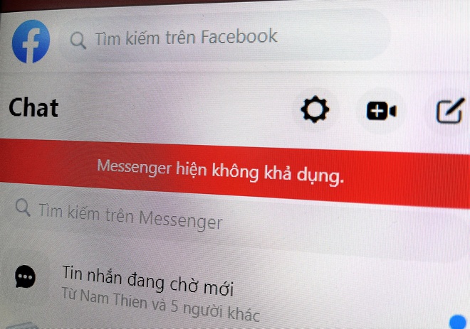 Ứng dụng Messenger đang gặp lỗi gửi tin nhắn ở Việt Nam.