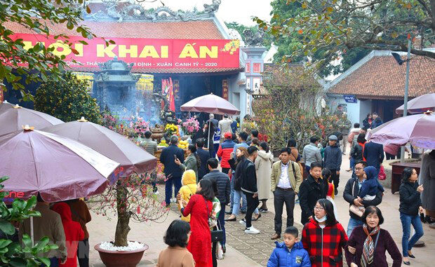 Lễ hội Khai ấn Đền Trần tại Nam Định sẽ không được tổ chức để phòng dịch Covid-19. (Ảnh: TTXVN)